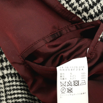 【中古】ブリッラ ペル イル グスト Brilla per il gusto ウール グレンチェック サファリジャケット ブラックxホワイト【サイズM】【 状態ランクB 】【 メンズ 】