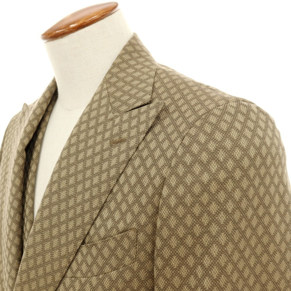 【中古】アルチザン ARTISAN スリーピース ウール 2つボタンスーツ ベージュ【サイズM】【 状態ランクA 】【 メンズ 】