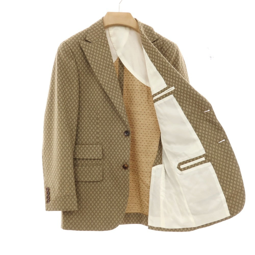 【中古】アルチザン ARTISAN スリーピース ウール 2つボタンスーツ ベージュ【サイズM】【 状態ランクA 】【 メンズ 】