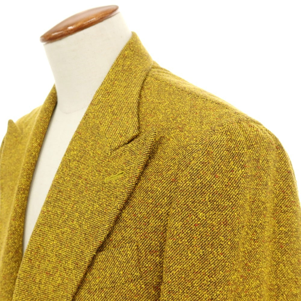 【中古】サルヴァトーレピッコロ Salvatore Piccolo シルクコットン 3B テーラードジャケット イエロー【サイズ48】【 状態ランクA 】【 メンズ 】