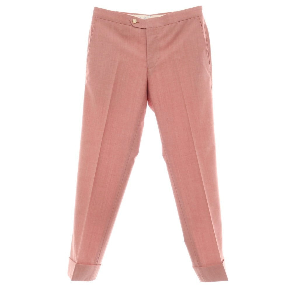 【中古】ユニバーサルランゲージ UNIVERSAL LANGUAGE アイスセンス ウール カジュアルスラックスパンツ ピンクレッド【サイズS】【 状態ランクB 】【 メンズ 】