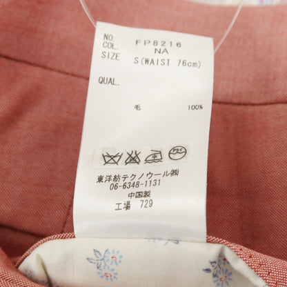 【SALE30%OFF/返品不可】【中古】ユニバーサルランゲージ UNIVERSAL LANGUAGE アイスセンス ウール カジュアルスラックスパンツ ピンクレッド【 サイズS 】【 状態ランクB 】【 メンズ 】