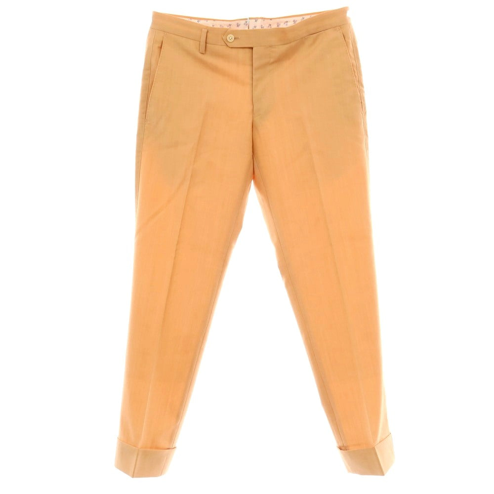 【中古】ユニバーサルランゲージ UNIVERSAL LANGUAGE アイスセンス ウール カジュアルスラックスパンツ ライトオレンジ【サイズS】【 状態ランクB 】【 メンズ 】
