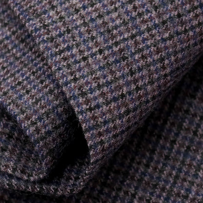 【中古】【未使用】ピーティーゼロウーノ PT01 SUPER100’S ウール ハウンドトゥース柄 カジュアルスラックスパンツ パープル系【サイズ46】【 状態ランクS 】【 メンズ 】