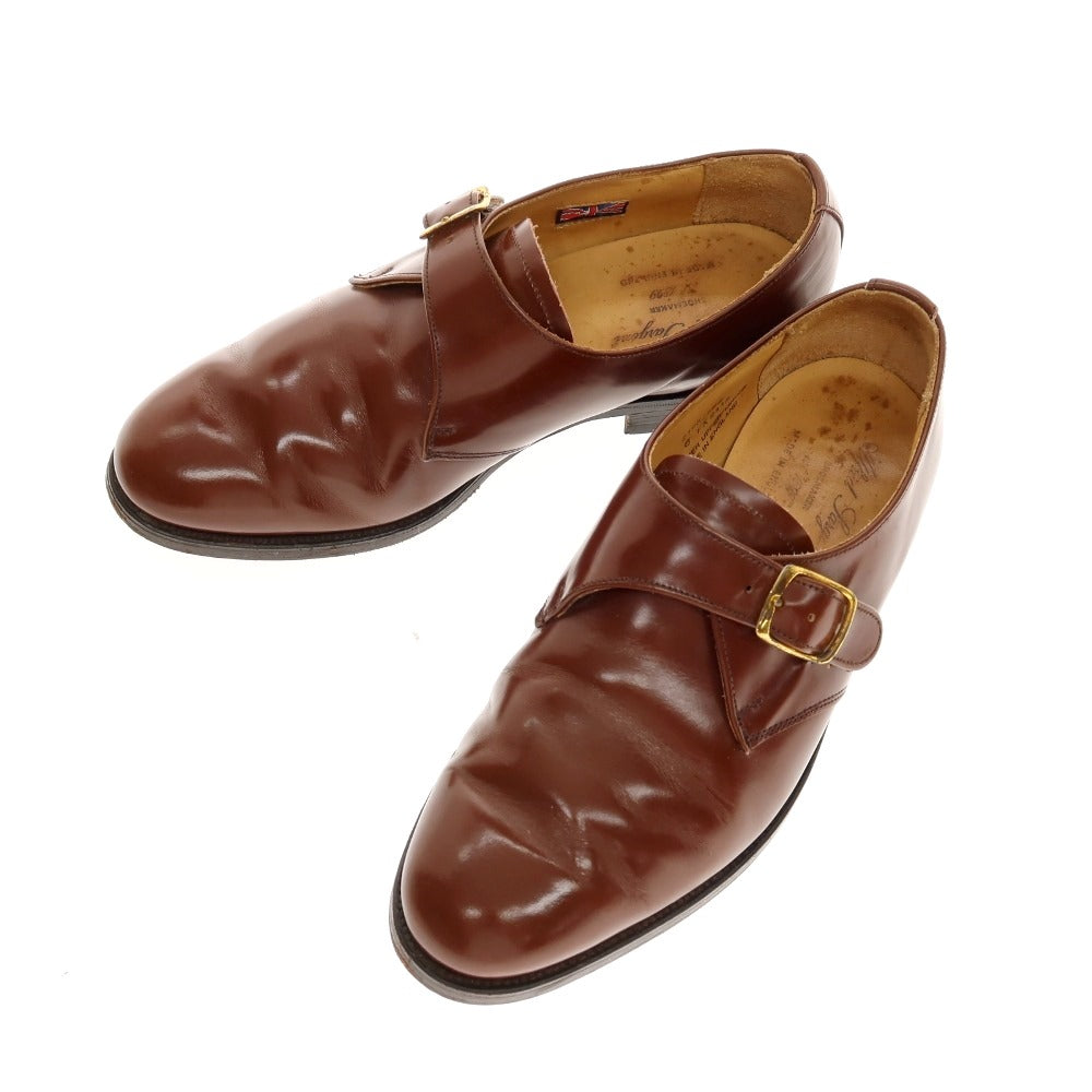 【中古】アルフレッドサージェント Alfred Sargent シングルモンク ドレスシューズ ブラウン【サイズ6】【 状態ランクC 】【 メンズ 】