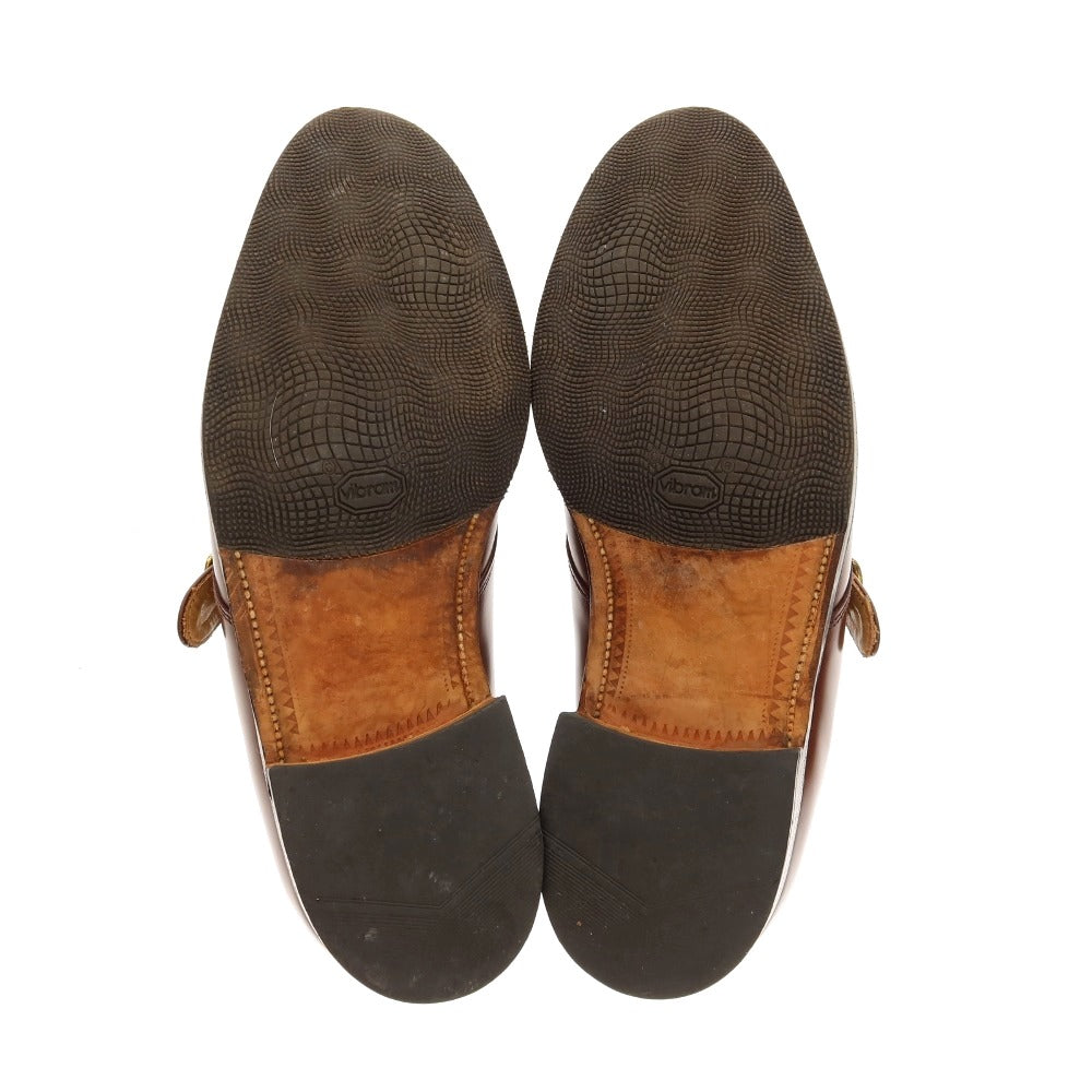 【中古】アルフレッドサージェント Alfred Sargent シングルモンク ドレスシューズ ブラウン【サイズ6】【 状態ランクC 】【 メンズ 】