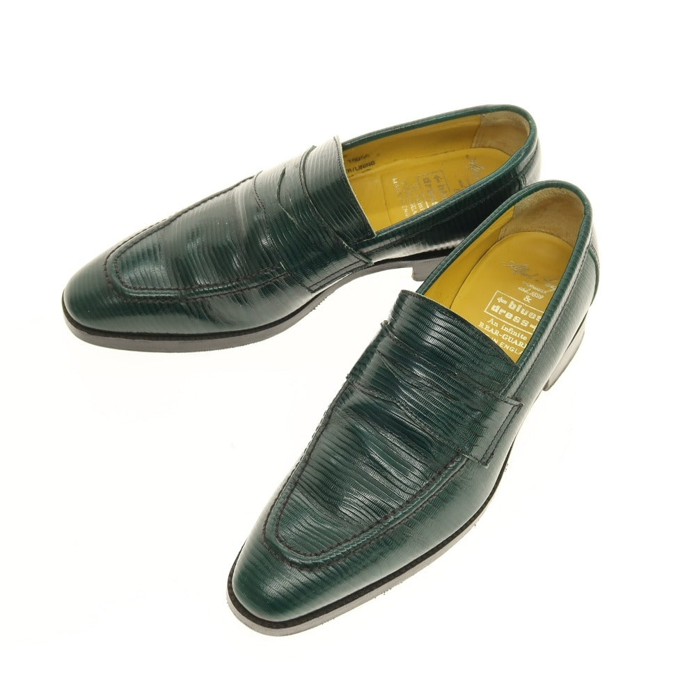 【中古】アルフレッドサージェント Alfred Sargent ローファー グリーン【サイズ6】【 状態ランクC 】【 メンズ 】