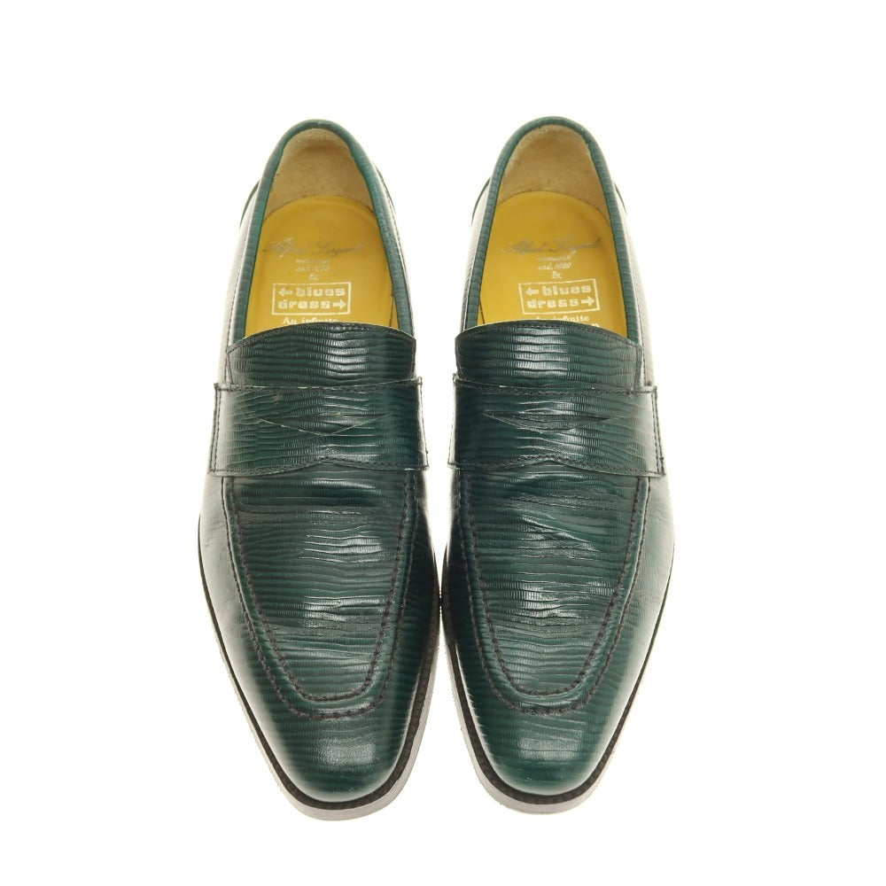 【中古】アルフレッドサージェント Alfred Sargent ローファー グリーン【サイズ6】【 状態ランクC 】【 メンズ 】