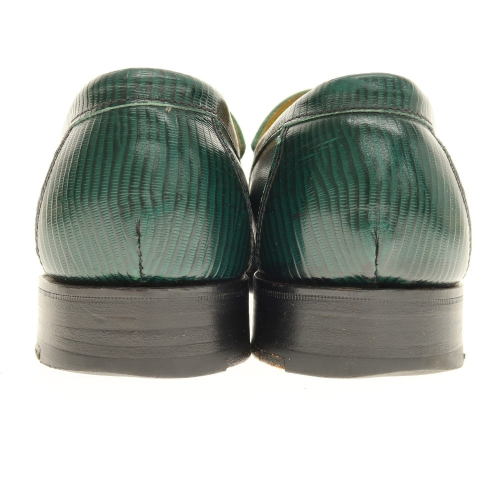 【中古】アルフレッドサージェント Alfred Sargent ローファー グリーン【サイズ6】【 状態ランクC 】【 メンズ 】