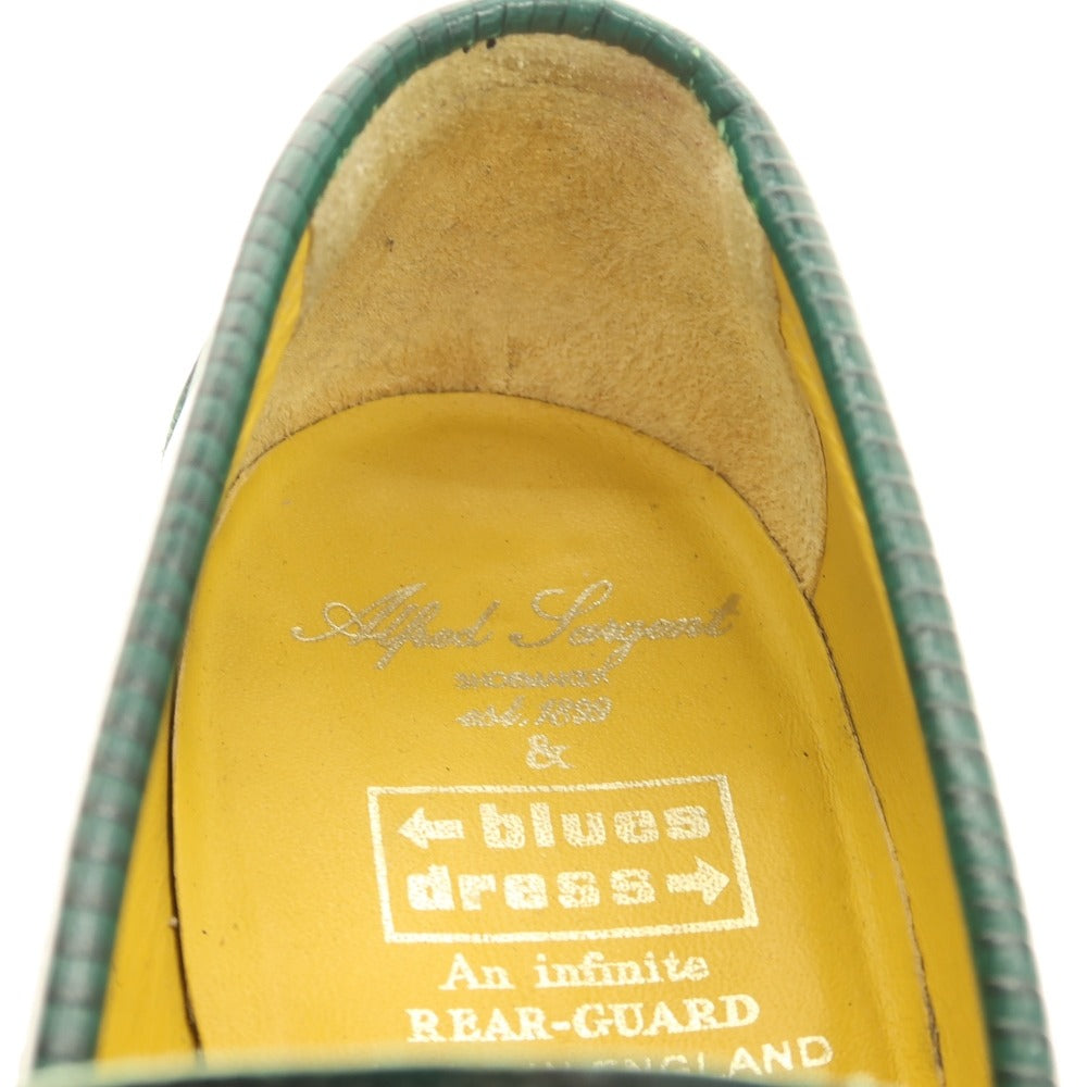 【中古】アルフレッドサージェント Alfred Sargent ローファー グリーン【サイズ6】【 状態ランクC 】【 メンズ 】[CPD]