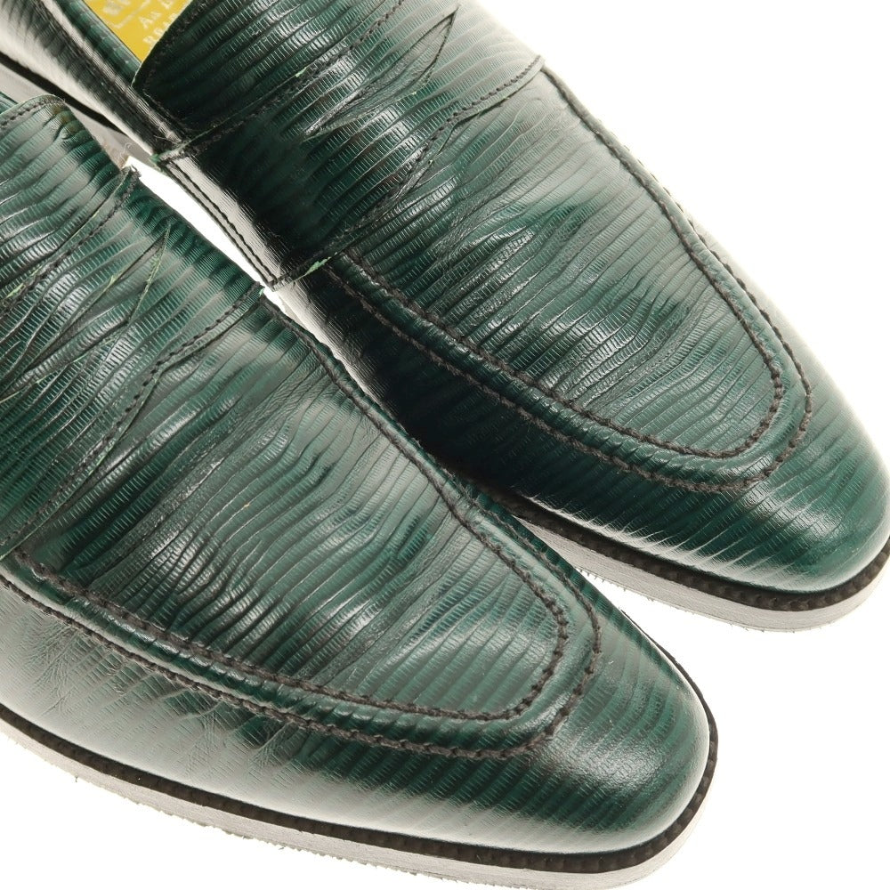 【中古】アルフレッドサージェント Alfred Sargent ローファー グリーン【サイズ6】【 状態ランクC 】【 メンズ 】