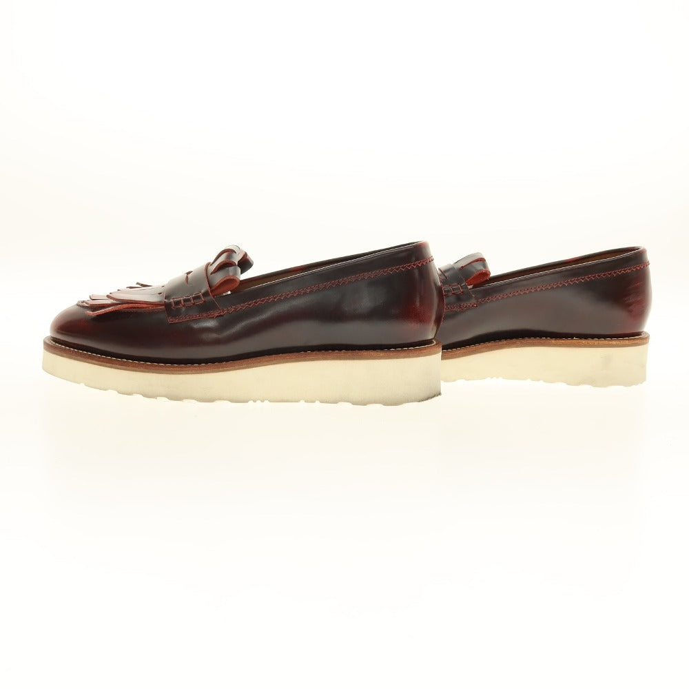 【中古】グレンソン GRENSON ローファー レッド【サイズ7】【 状態ランクB 】【 メンズ 】[CPD]