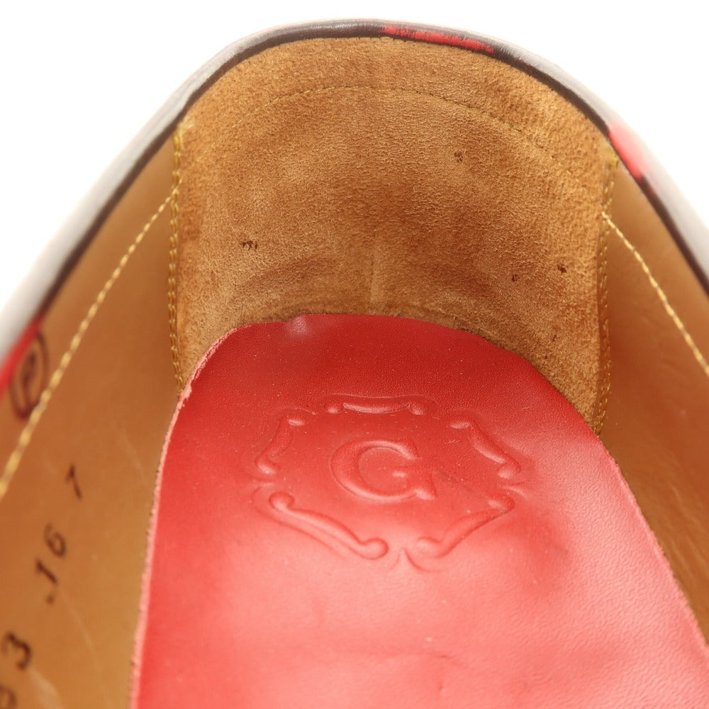【中古】グレンソン GRENSON ローファー レッド【サイズ7】【 状態ランクB 】【 メンズ 】