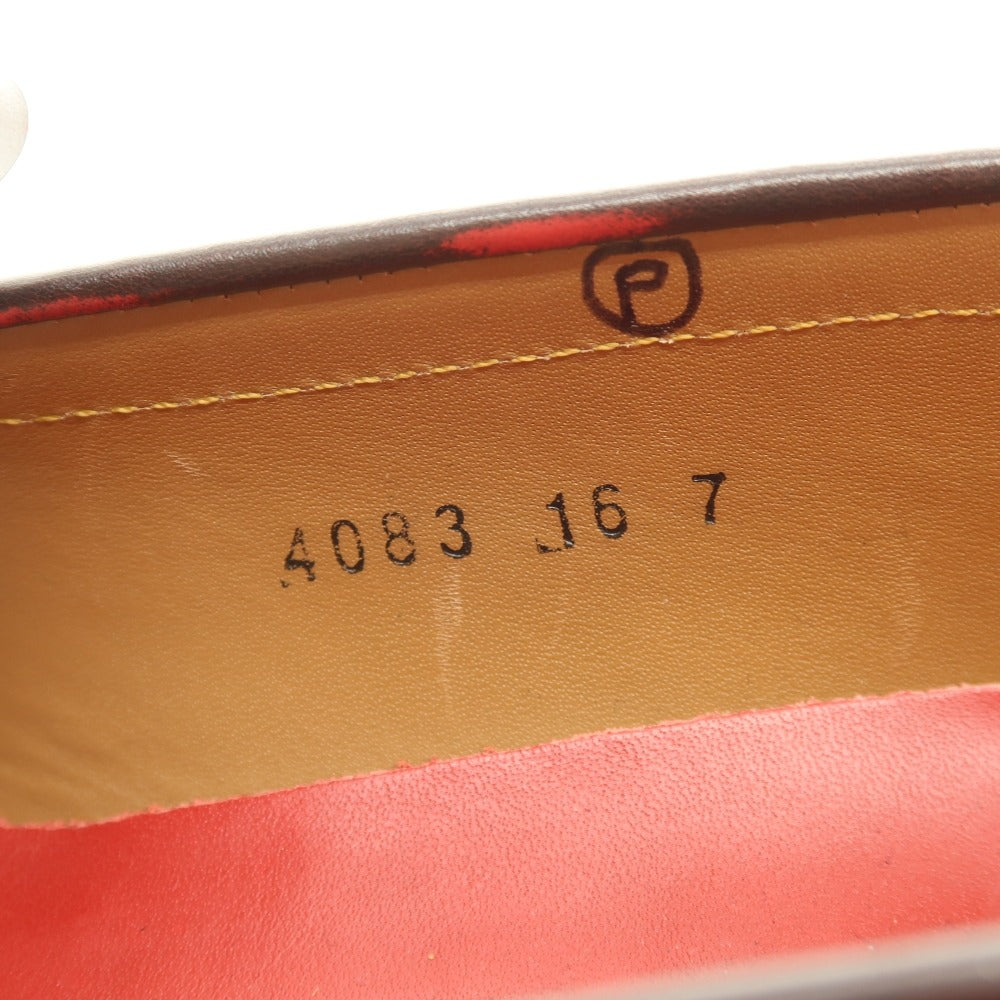 【中古】グレンソン GRENSON ローファー レッド【サイズ7】【 状態ランクB 】【 メンズ 】[CPD]