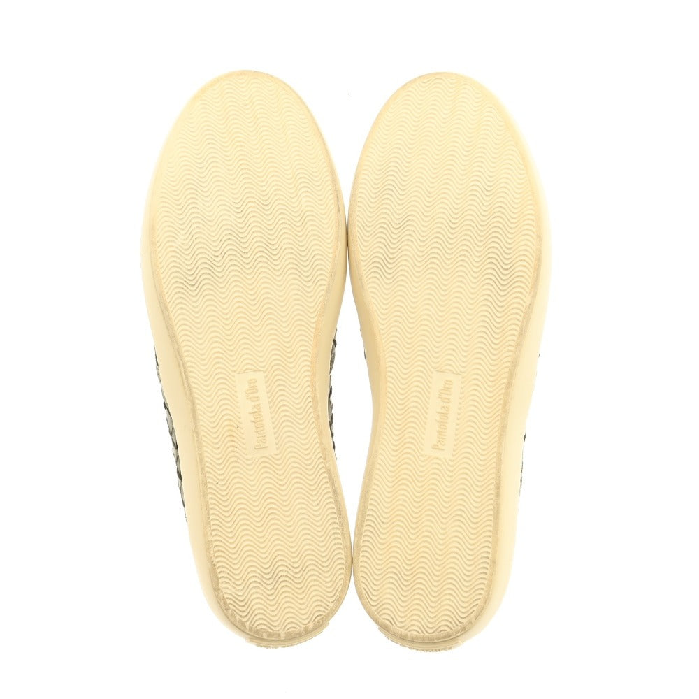 【中古】パントフォラドーロ Pantofola dOro スニーカー ライトグリーン【サイズ40 1/2】【 状態ランクB 】【 メンズ 】