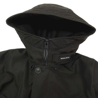 【中古】ウールリッチ WOOLRICH GORE-TEX ポリエステル フーデッド ダウンコート ブラック【サイズM】【 状態ランクB 】【 メンズ 】