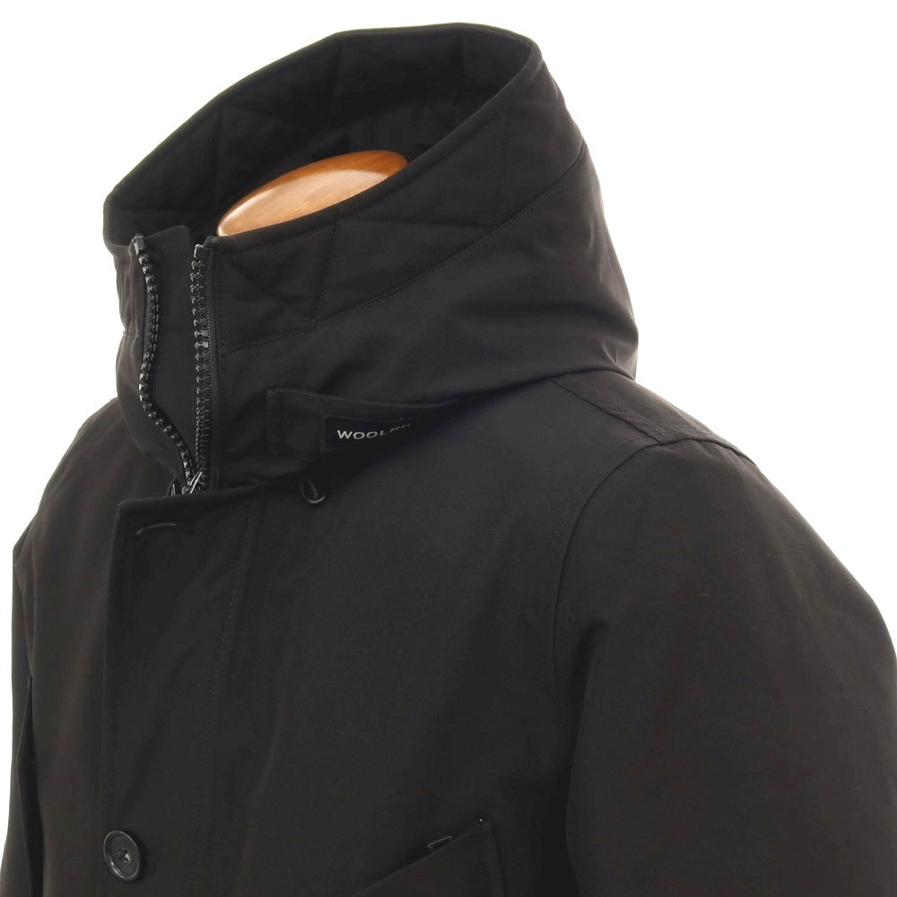 【中古】ウールリッチ WOOLRICH GORE-TEX ポリエステル フーデッド ダウンコート ブラック【 サイズM 】【 状態ランクB 】【 メンズ 】