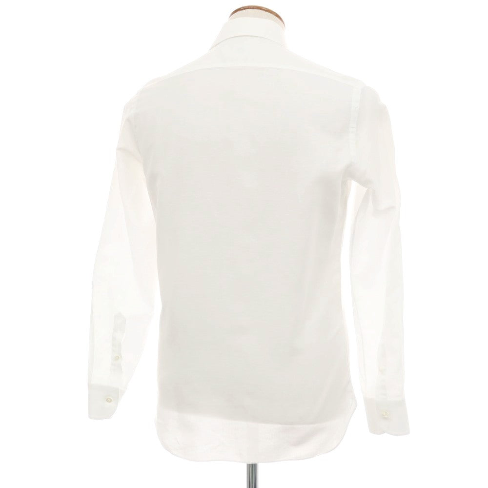 【中古】マリアサンタンジェロ Maria Santangelo コットンリネン セミワイドカラー ドレスシャツ ホワイト【サイズ40】【 状態ランクB 】【 メンズ 】