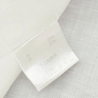 【中古】マリアサンタンジェロ Maria Santangelo コットンリネン セミワイドカラー ドレスシャツ ホワイト【サイズ40】【 状態ランクB 】【 メンズ 】