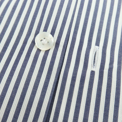 【中古】エリコフォルミコラ ERRICO FORMICOLA コットン ストライプ レギュラーカラー ドレスシャツ ネイビーxホワイト【サイズ40】【 状態ランクC 】【 メンズ 】