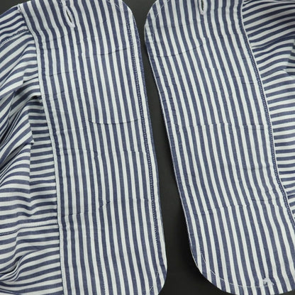 【中古】エリコフォルミコラ ERRICO FORMICOLA コットン ストライプ レギュラーカラー ドレスシャツ ネイビーxホワイト【サイズ40】【 状態ランクC 】【 メンズ 】