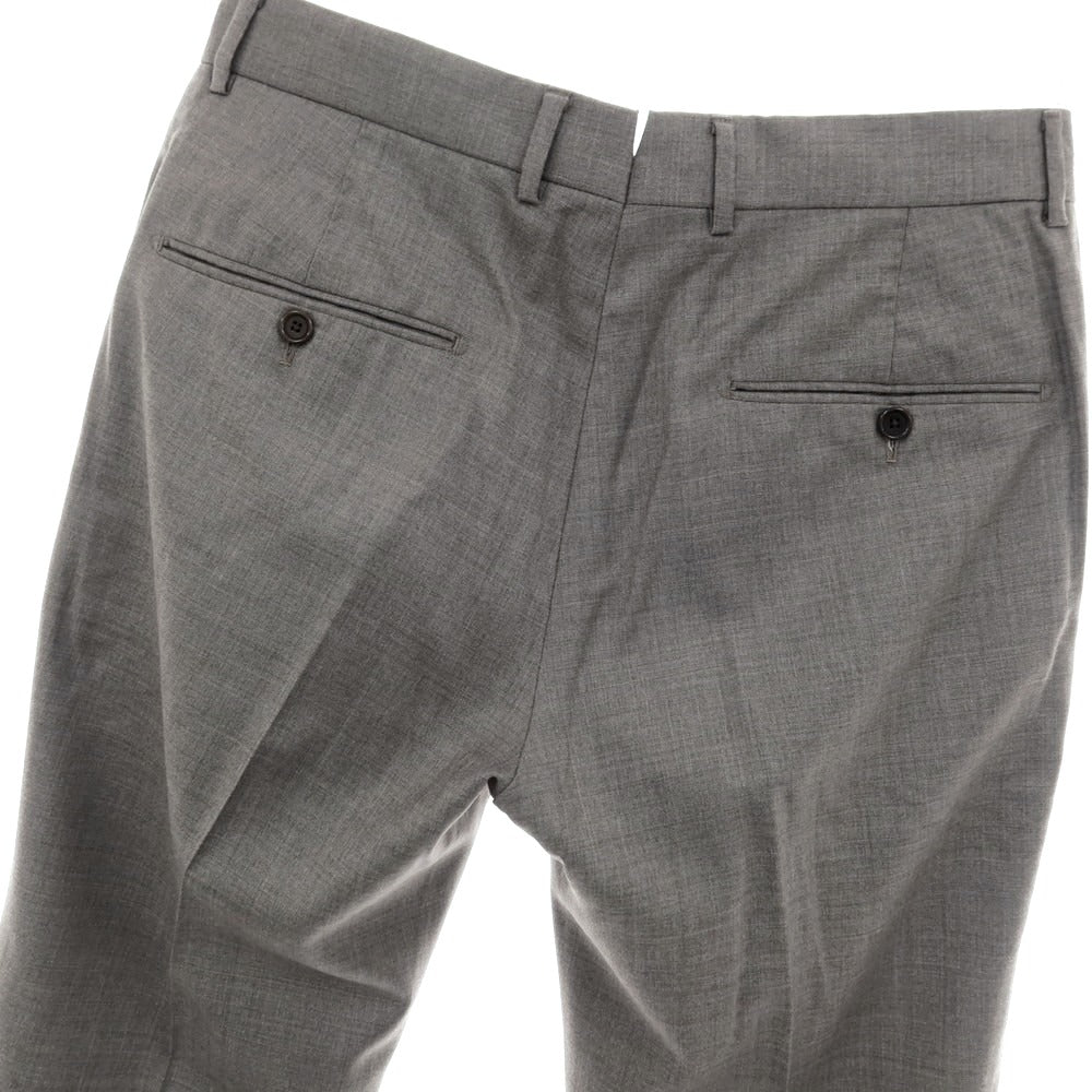 【中古】トゥモローランド TOMORROWLAND PILGRIM ウール ドレススラックスパンツ ウォームグレー【サイズ46】【 状態ランクB 】【 メンズ 】