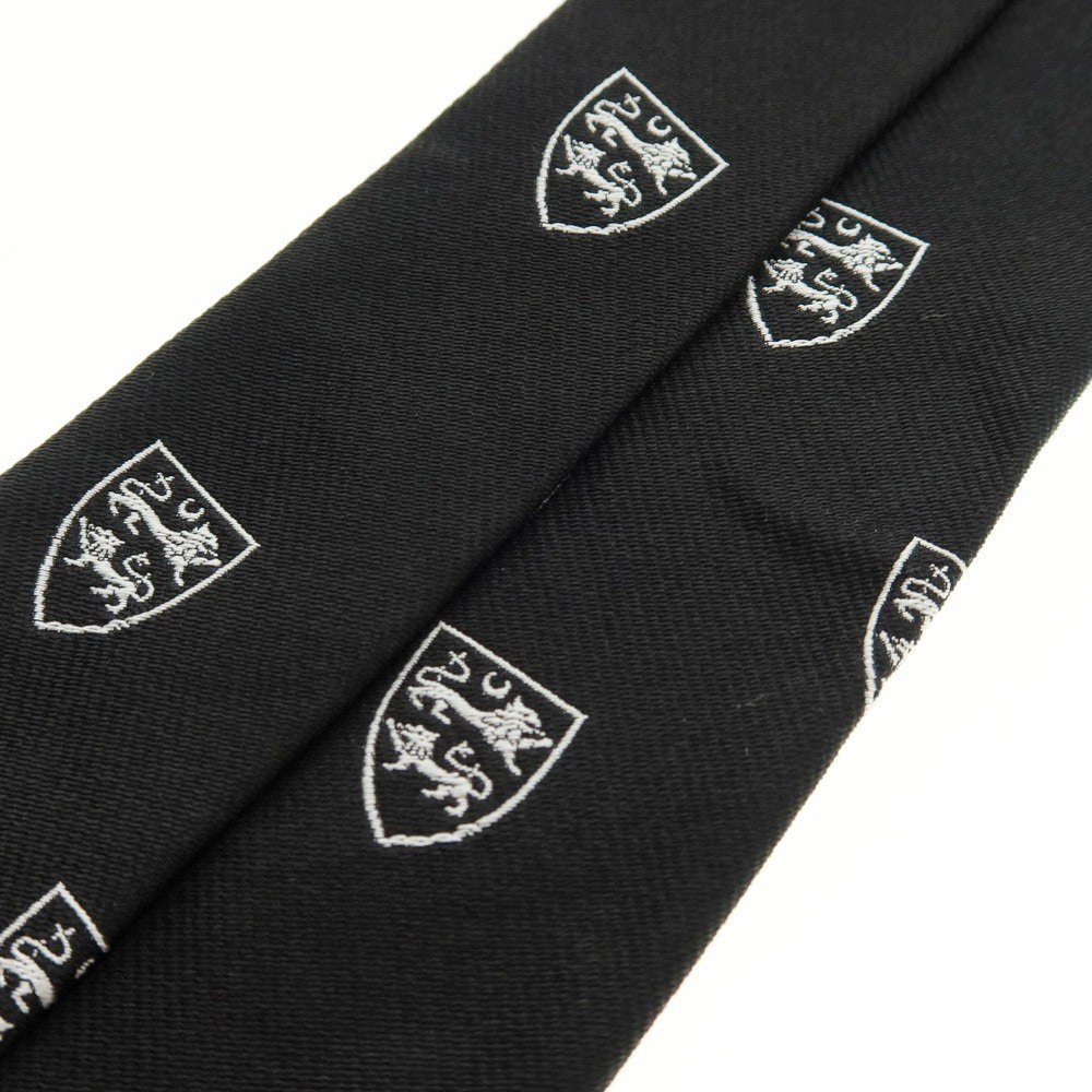 【中古】ブロックルハースト BROCKLEHURST シルク 小紋柄ネクタイ ブラックxホワイト【 状態ランクB 】【 メンズ 】