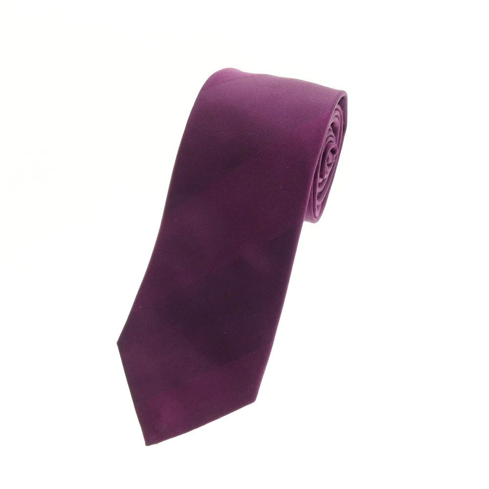 【中古】ブレック Blech シルク ストライプ柄ネクタイ パープル【 状態ランクB 】【 メンズ 】
