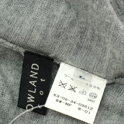 【中古】トゥモローランド TOMORROWLAND ハイゲージ ウール タートルネック プルオーバーニット ライトグレー【サイズL】【 状態ランクB 】【 メンズ 】