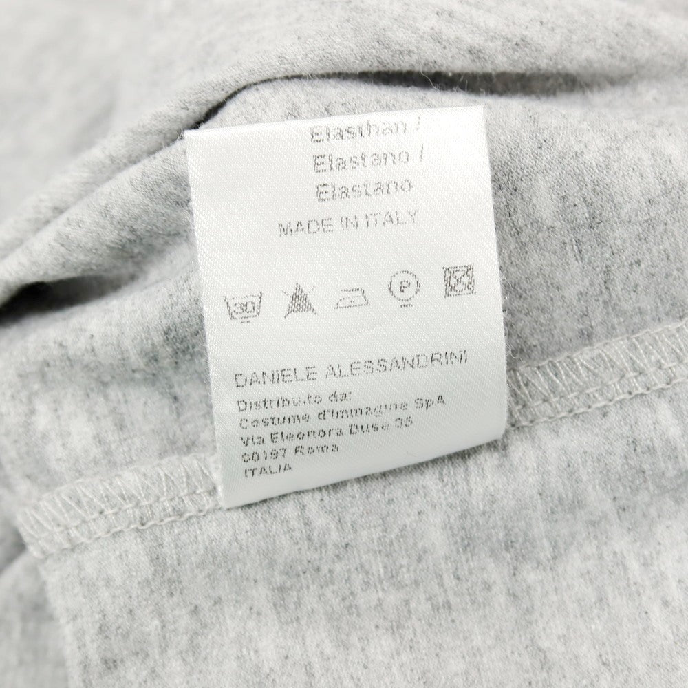 【中古】ダニエレアレッサンドリーニ DANIELE ALESSANDRINI コットンポリウレタン 変形ヘンリーネック 半袖Ｔシャツ ライトグレー【 50 】【 状態ランクB 】【 メンズ 】 []