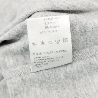 【中古】ダニエレアレッサンドリーニ DANIELE ALESSANDRINI コットンポリウレタン 変形ヘンリーネック 半袖Ｔシャツ ライトグレー【 50 】【 状態ランクB 】【 メンズ 】 []