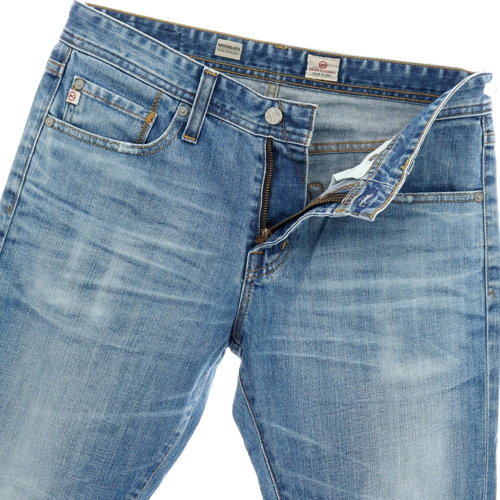 【中古】エージー アドリアーノゴールドシュミット AG Adriano Goldschmied WOODBLOCK ストレッチ デニムパンツ ジーンズ ブルー【サイズ31】【 状態ランクB 】【 メンズ 】