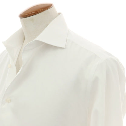 【中古】グローバルスタイル GLOBAL STYLE コットン系 セミワイドカラー ドレスシャツ ホワイト【サイズ表記なし（M位）】【 状態ランクB 】【 メンズ 】