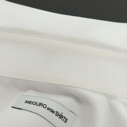 【中古】グローバルスタイル GLOBAL STYLE コットン系 セミワイドカラー ドレスシャツ ホワイト【サイズ表記なし（M位）】【 状態ランクB 】【 メンズ 】
