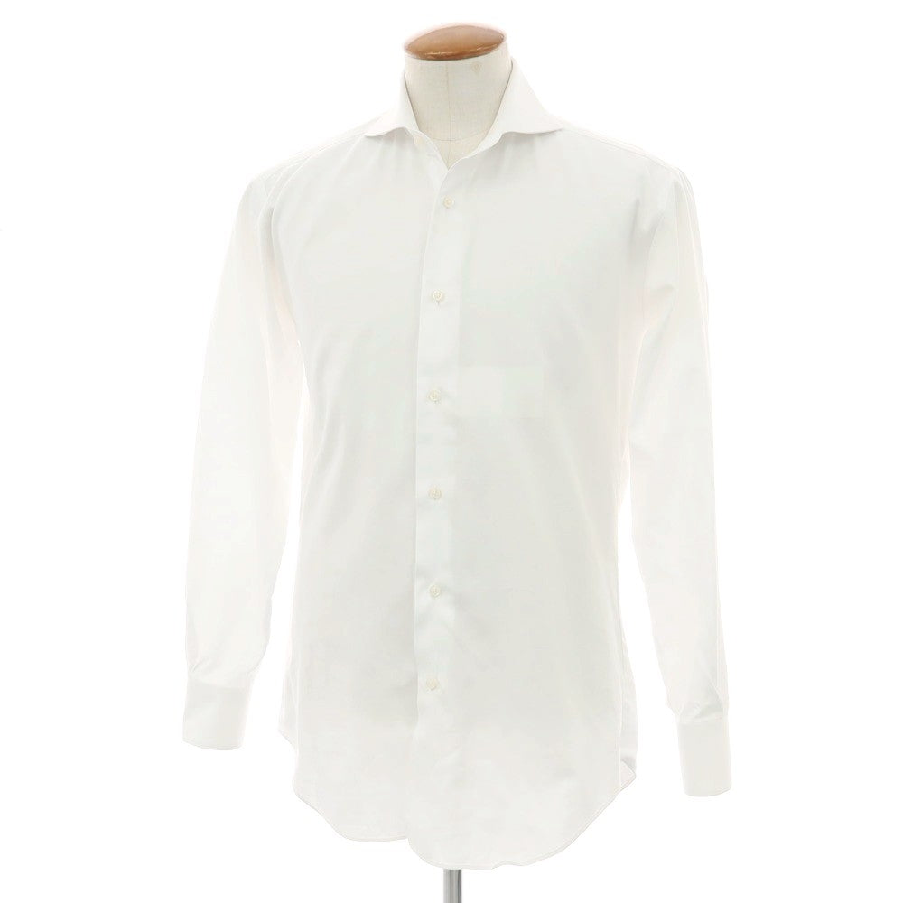 【中古】グローバルスタイル GLOBAL STYLE コットン系 ホリゾンタルカラー ドレスシャツ ホワイト【サイズ表記なし（M位）】【 状態ランクB 】【 メンズ 】