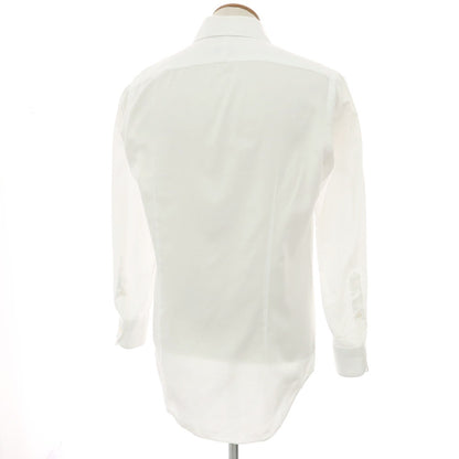 【中古】トゥモローランド TOMORROWLAND PILGRIM コットン ワイドカラー ドレスシャツ ホワイト【サイズ40】【 状態ランクB 】【 メンズ 】