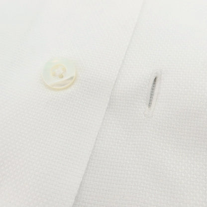 【中古】トゥモローランド TOMORROWLAND PILGRIM コットン ワイドカラー ドレスシャツ ホワイト【サイズ40】【 状態ランクB 】【 メンズ 】