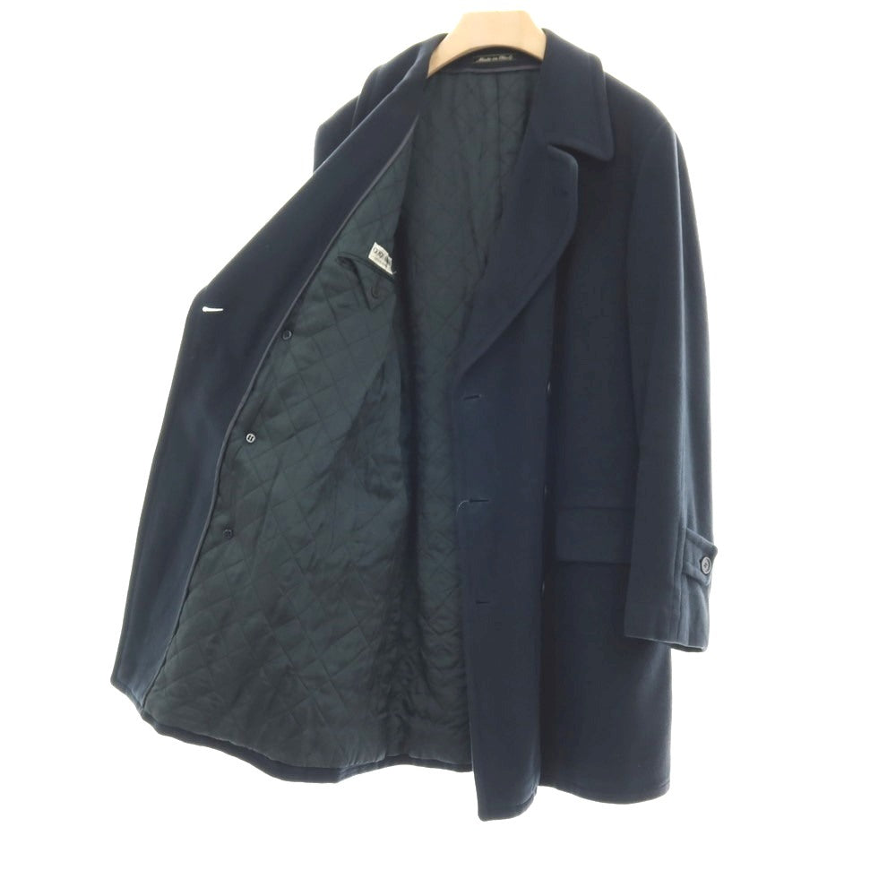 【中古】ジョルジオアルマーニ GIORGIO ARMANI ウール ダブルブレストコート ライトネイビー【サイズ48】【 状態ランクD 】【 メンズ 】