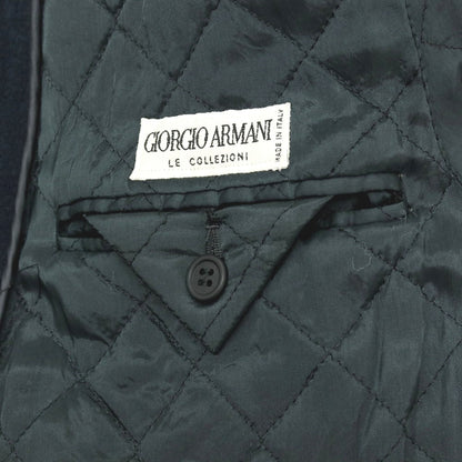【中古】ジョルジオアルマーニ GIORGIO ARMANI ウール ダブルブレストコート ライトネイビー【サイズ48】【 状態ランクD 】【 メンズ 】