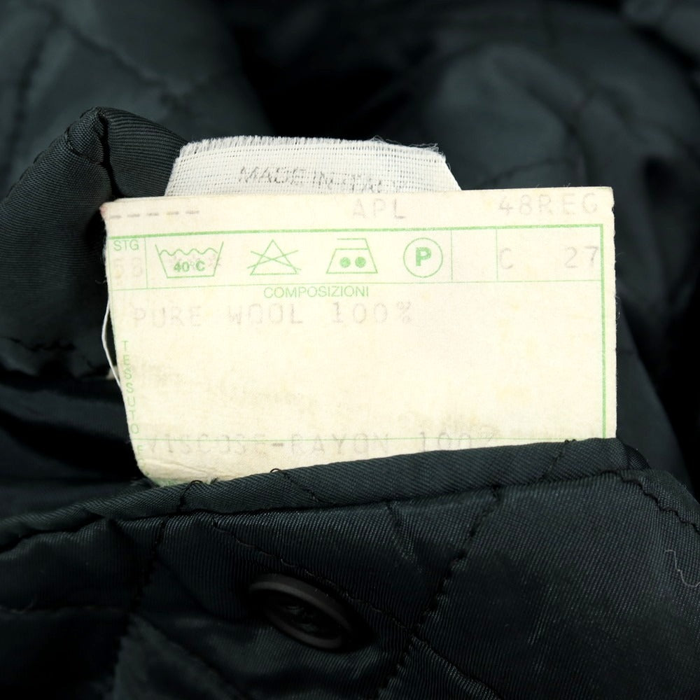 【中古】ジョルジオアルマーニ GIORGIO ARMANI ウール ダブルブレストコート ライトネイビー【サイズ48】【 状態ランクD 】【 メンズ 】