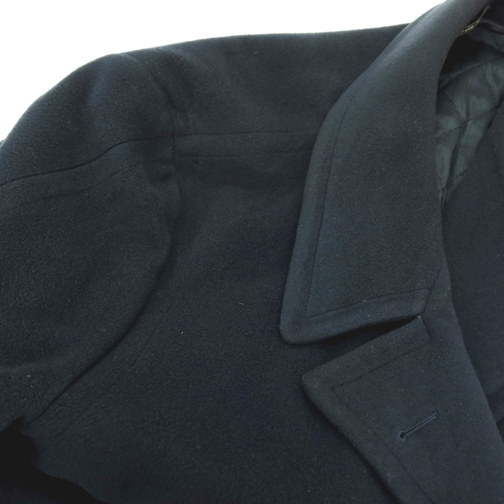 【中古】ジョルジオアルマーニ GIORGIO ARMANI ウール ダブルブレストコート ライトネイビー【サイズ48】【 状態ランクD 】【 メンズ 】