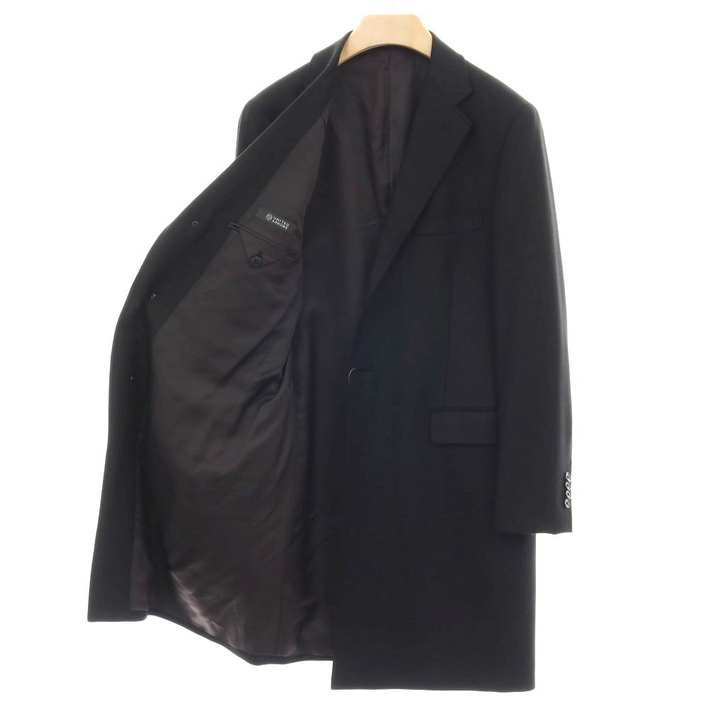 【中古】ユナイテッドアローズ UNITED ARROWS ウールカシミヤ チェスターフィールドコート ブラック【サイズ50】【 状態ランクB 】【 メンズ 】