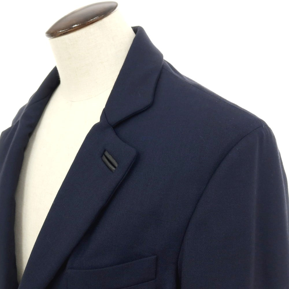 【中古】パルト PALTO ポリエステルウールポリウレタン 中綿入り チェスターフィールドコート ネイビー【 サイズ50 】【 状態ランクB 】【 メンズ 】