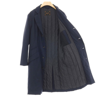 【中古】パルト PALTO ポリエステルウールポリウレタン 中綿入り チェスターフィールドコート ネイビー【サイズ50】【 状態ランクB 】【 メンズ 】