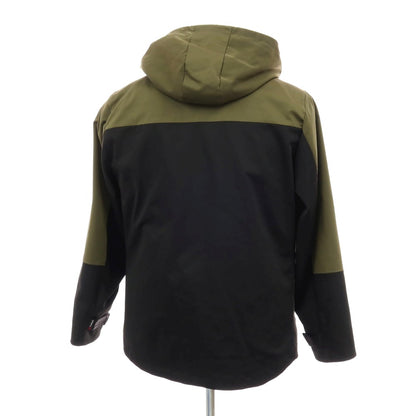 【中古】シップス SHIPS Colors ポリエステル フーデッド マウンテンパーカー オリーブxブラック【サイズL】【 状態ランクC 】【 メンズ 】