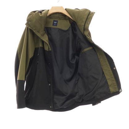 【中古】シップス SHIPS Colors ポリエステル フーデッド マウンテンパーカー オリーブxブラック【サイズL】【 状態ランクC 】【 メンズ 】