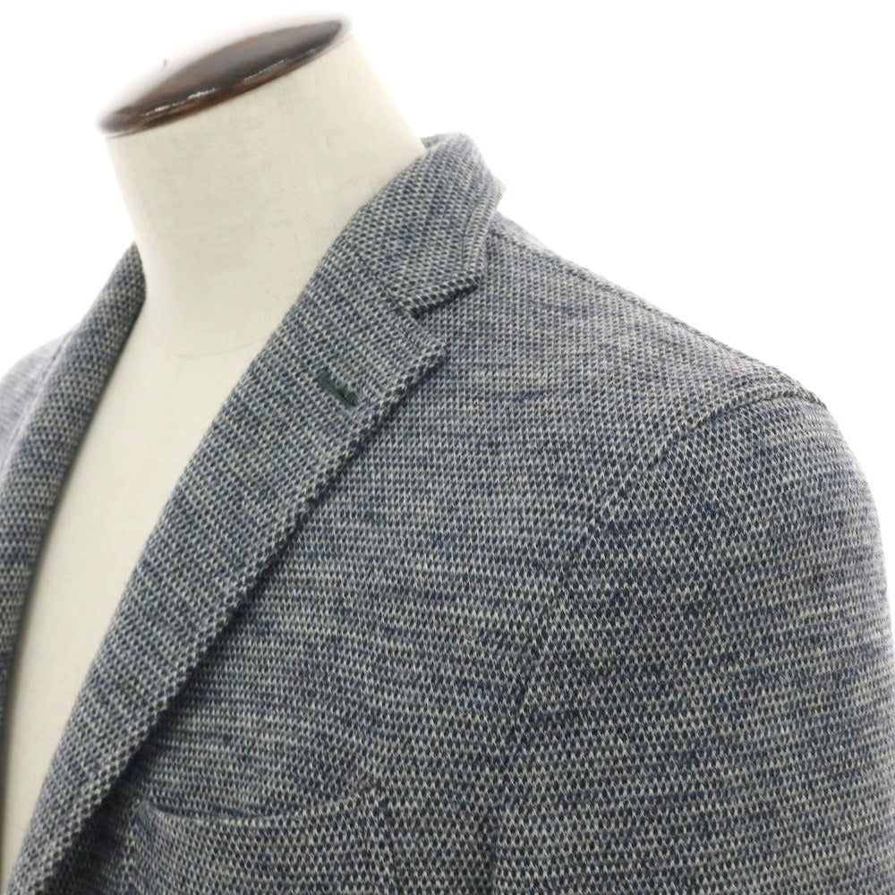 【中古】ボリオリ BOGLIOLI DOVER ウールジャージー カジュアルジャケット ネイビーxホワイト【サイズ50】【 状態ランクB 】【 メンズ 】