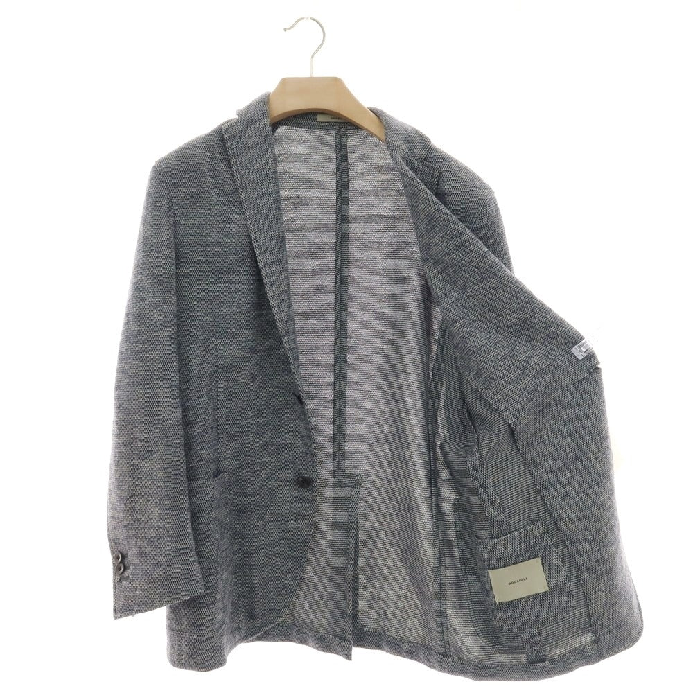 【中古】ボリオリ BOGLIOLI DOVER ウールジャージー カジュアルジャケット ネイビーxホワイト【サイズ50】【 状態ランクB 】【 メンズ 】