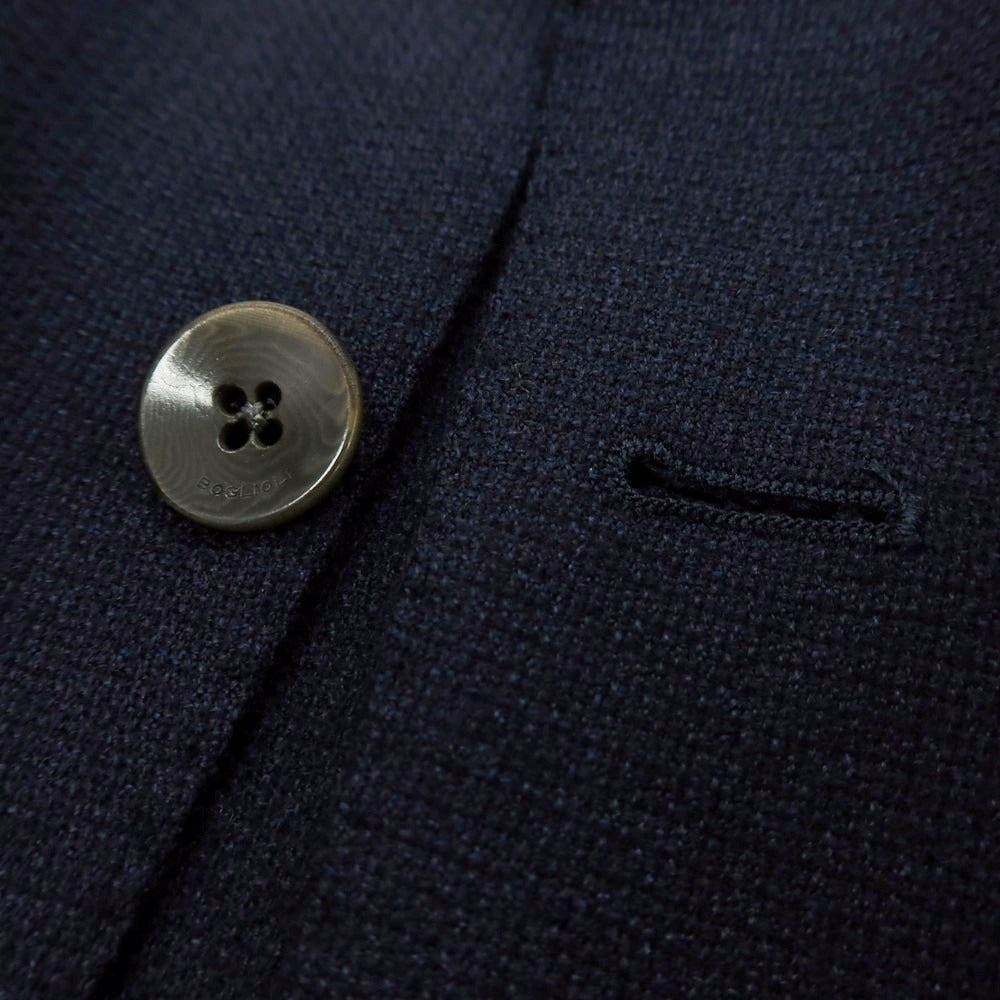 【中古】ボリオリ BOGLIOLI DOVER ウールシルクカシミヤ テーラードジャケット ネイビー【サイズ50】【 状態ランクC 】【 メンズ 】