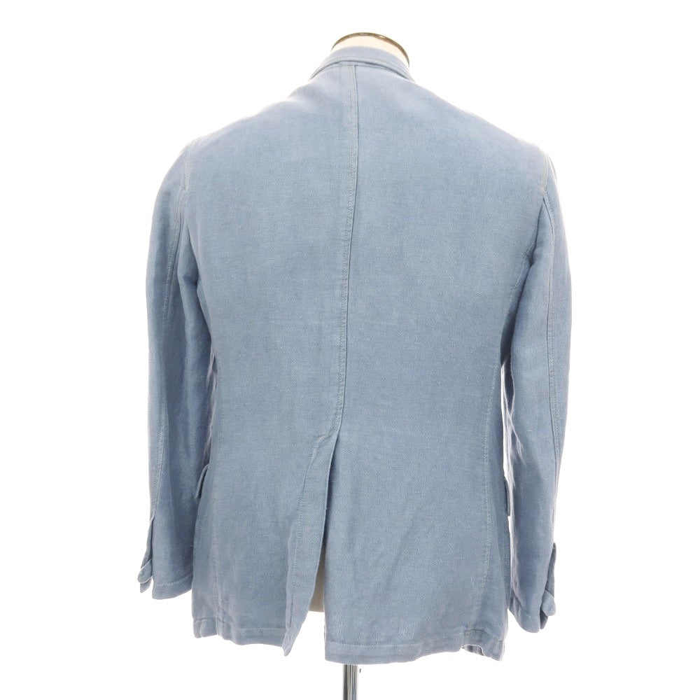 【中古】ボリオリ BOGLIOLI K.JACKET リネンコットン 2B カジュアルジャケット ライトブルー【サイズ50】【 状態ランクC 】【 メンズ 】